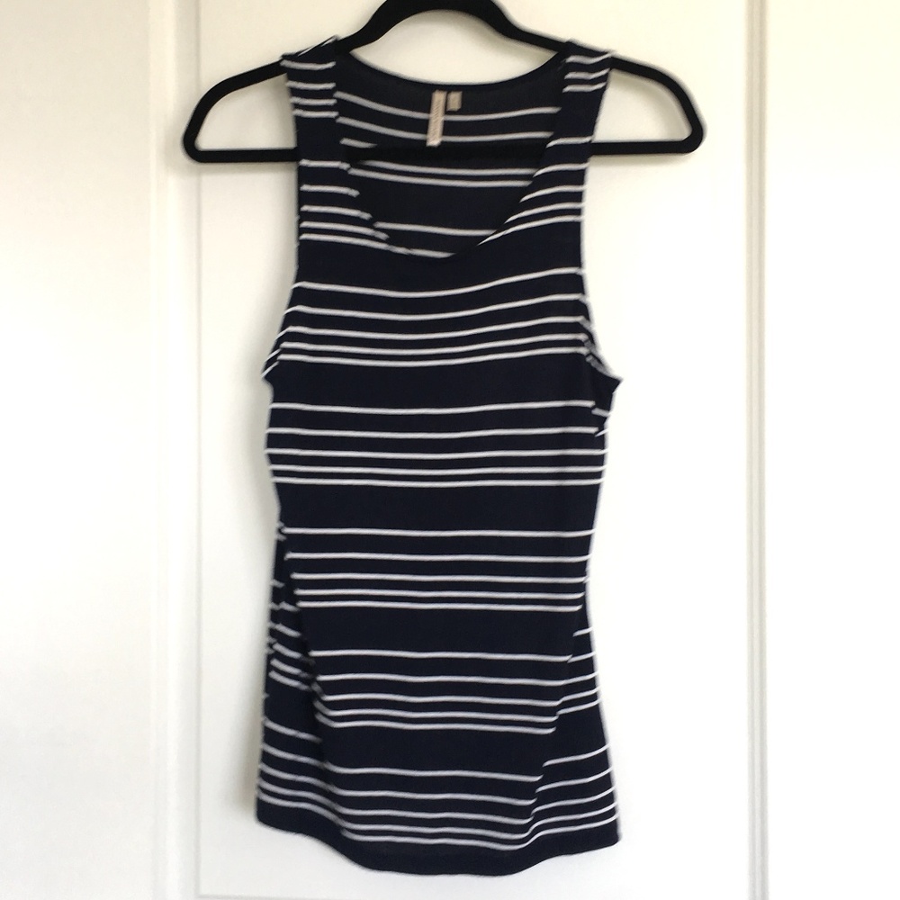 Banana Rep Navy/White Striped Tank - NWOT